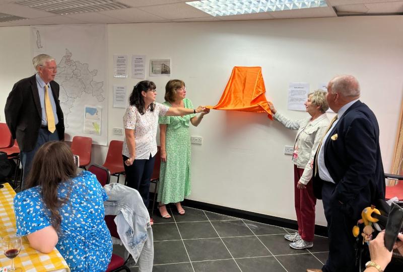 The official unveiling of a new plaque honouring Brian Shambrook