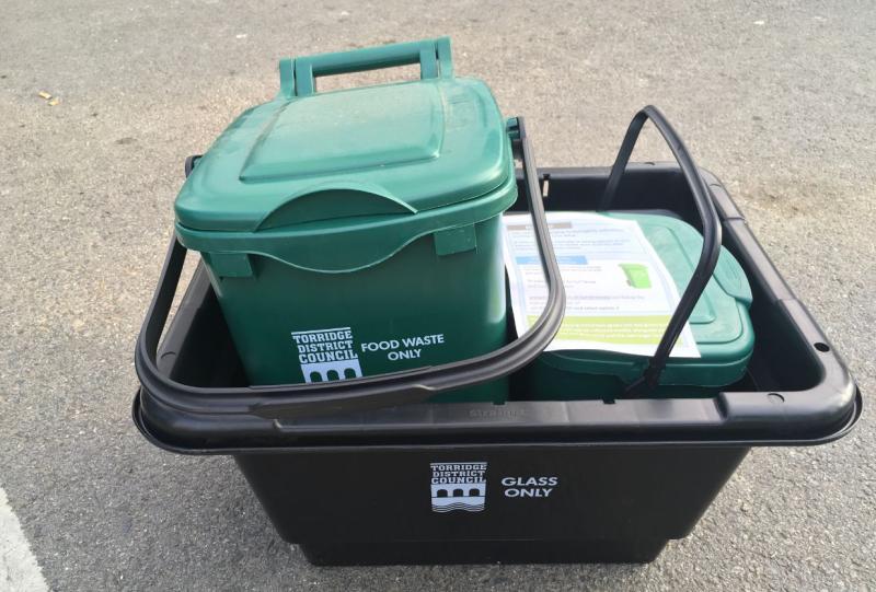 A selection of Torridge District Council bins