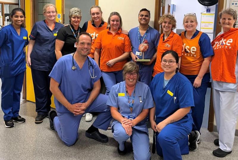 The cardiology team at the Royal Devon and Exeter Hospital - Credit: RD&E Charity