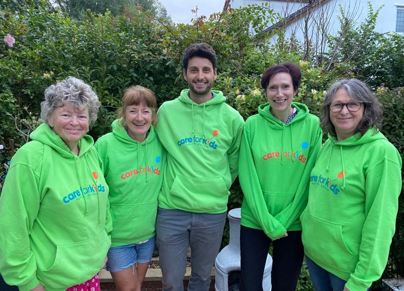Care for Kids Trustees (L to R) - Jenny Birch, Jacky Massos, Angelo Massos, Sarah Bone, Fran Greenaway - Credit: Care for Kids