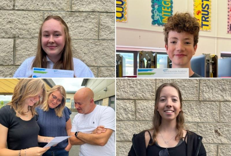 The Ilfracombe Academy on GCSE results day - Credit: The Ilfracombe Academy