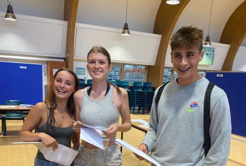 Smiles all round as Braunton Academy students celebrate their results - Credit: Braunton Academy