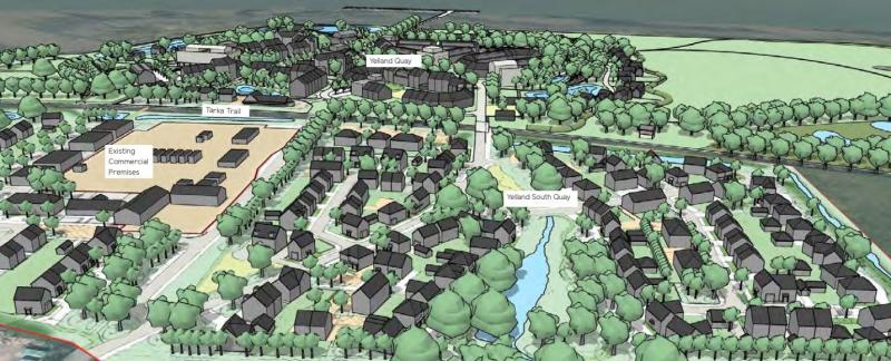 Plans showing the proposed site at South Yelland Quay and surrounding development - Credit: Devonshire Homes
