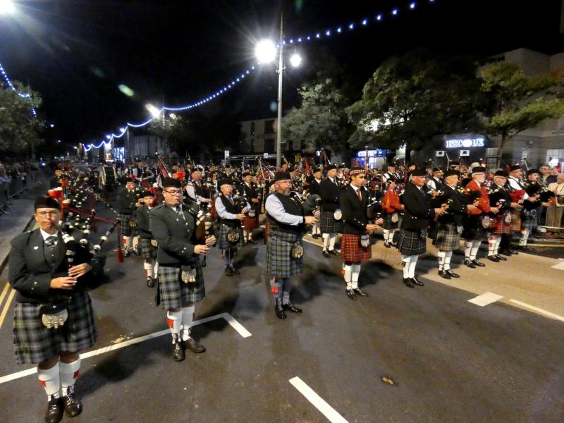 Bideford Massed Pipes & Drums - Credit: Graham Hobbs
