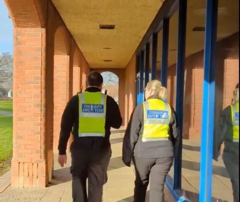 Barnstaple Street Marshals on patrol - Credit: NDC