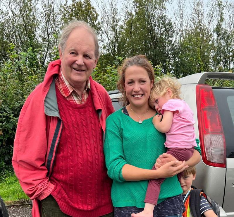 Children’s Laureate Sir Michael Morpurgo OBE with campaigner Councillor Cheryl Cottle-Hunkin