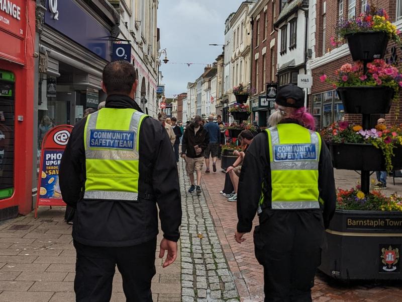 Street Marshals in Barnstaple - Credit: NDC