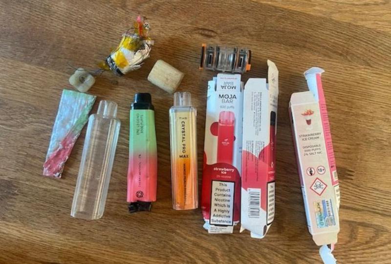 Dumped disposable vapes - Credit: RSPCA