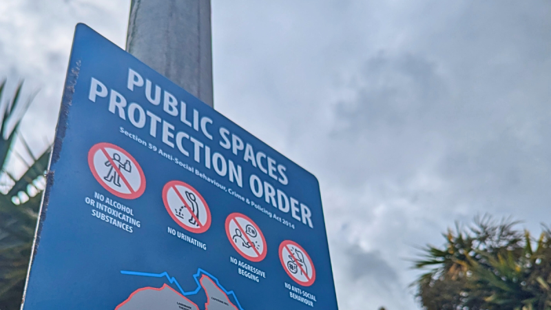A North Devon Council PSPO sign - Credit: NDC
