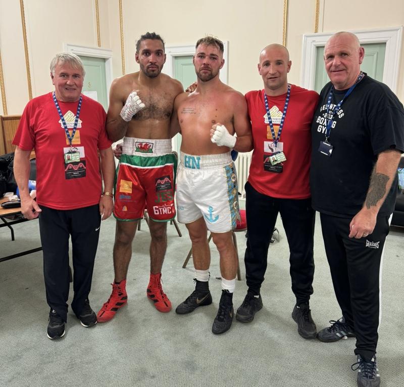 Dick Kersey (trainer), Aaron Bird, Dylan Courtney, Richard Grigg (trainer) and Odin Thompson (Courtney’s trainer)