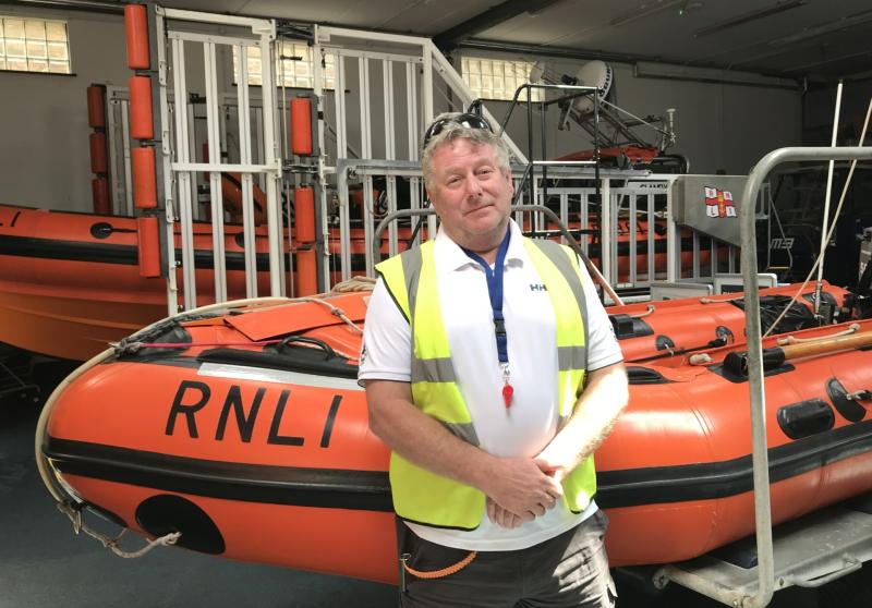 Andy Millar passes out as a Launch Authority and Agricultural Tractory Driver for Appledore RNLI - Credit:RNLI/Niki Tait