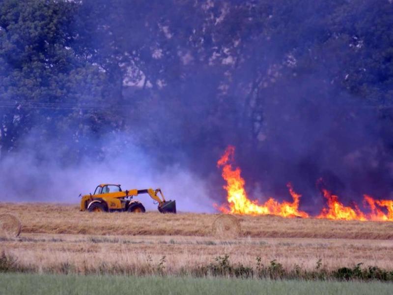 A file image of a farm fire - Credit: Andrew Tatlow