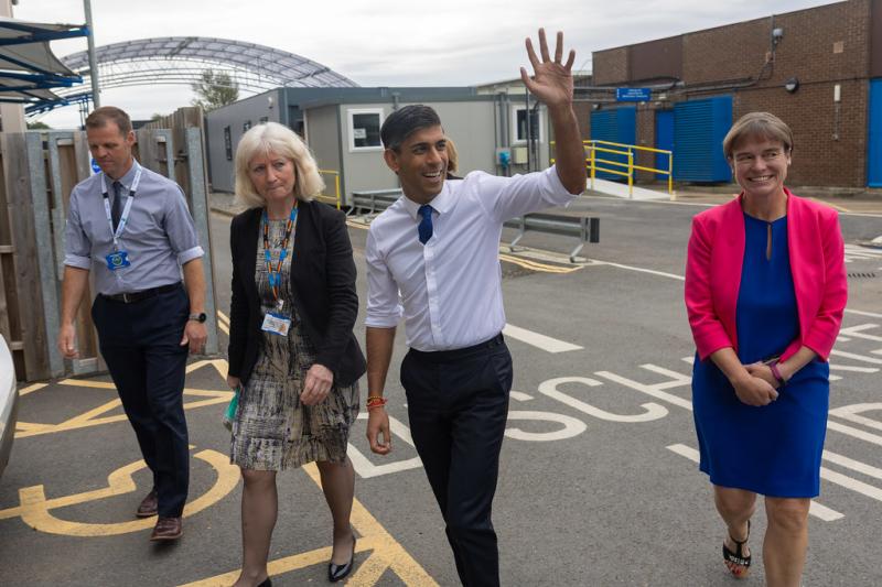 Prime Minister Rishi Sunak visits North Devon District Hospital with Selaine Saxby MP - Credit: Selaine Saxby