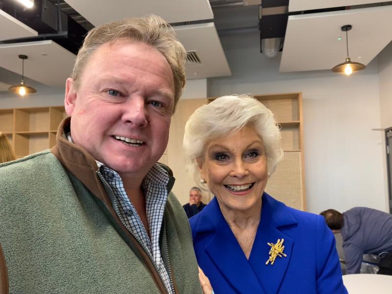 ndg Dave Fitzgerald and Angela Rippon