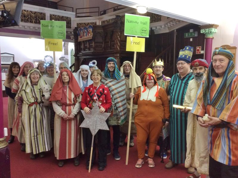 ndg nativity trail Characters from the Christmas story going on the Nativity Trail