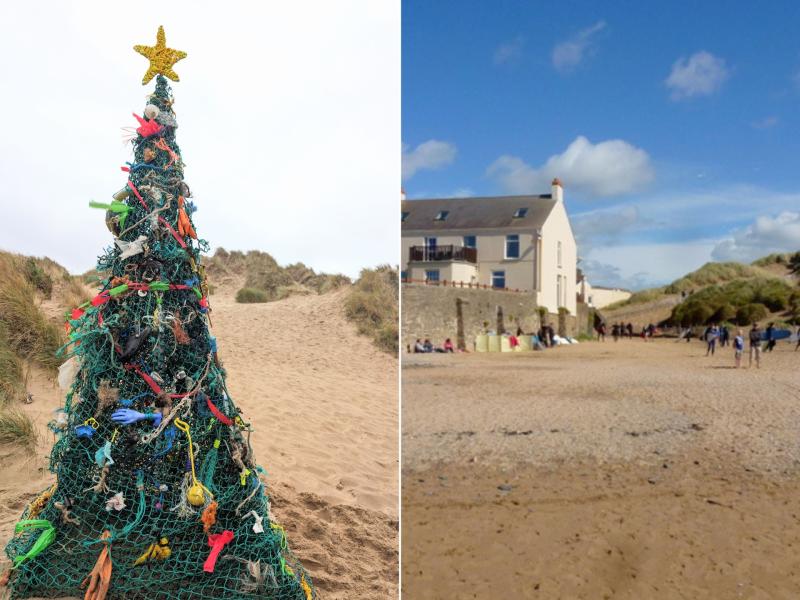 ndg croyde rubbish christmas tree composite
