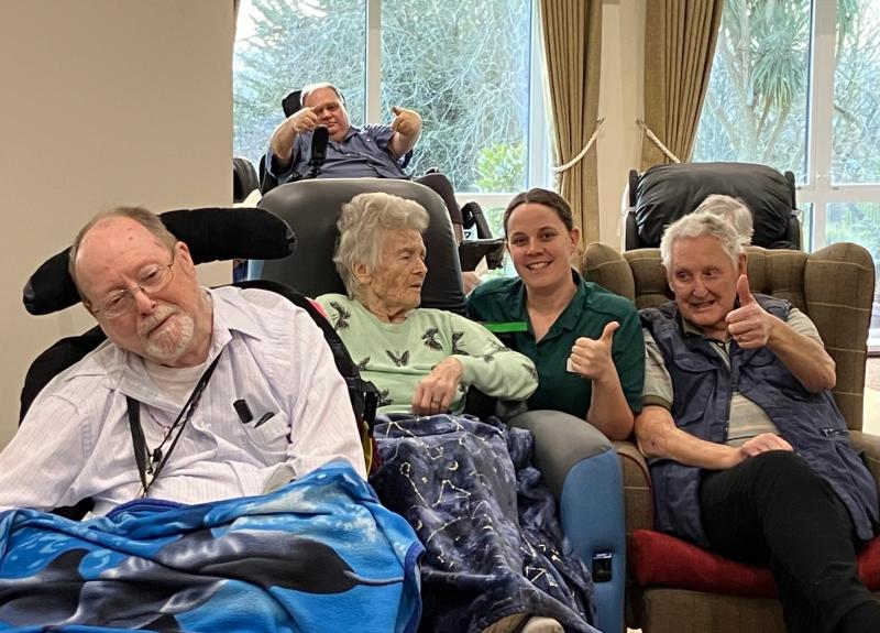 Residents at Tyspane Care Home in Braunton