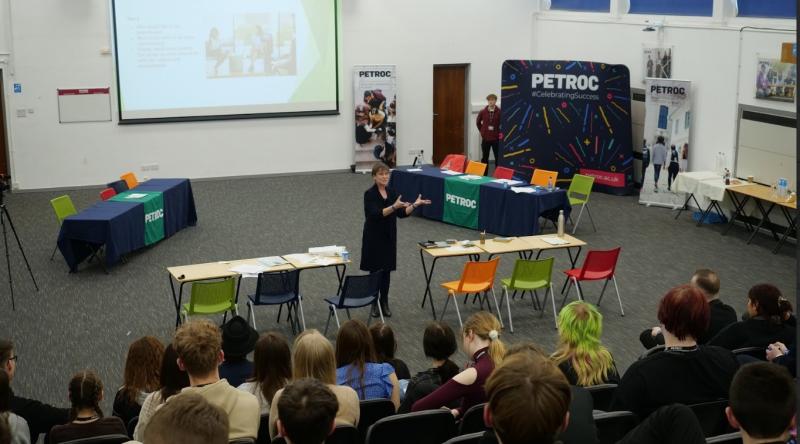 Selaine Saxby MP speaking at the debate competition - Credit: Submitted