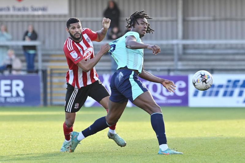 Exeter City v Fleetwood. Pic from PPAUK