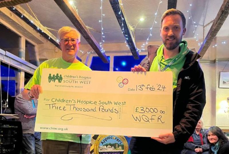 The West Quay Fundraisers of Appledore's recently presentation evening - Credit: Submitted