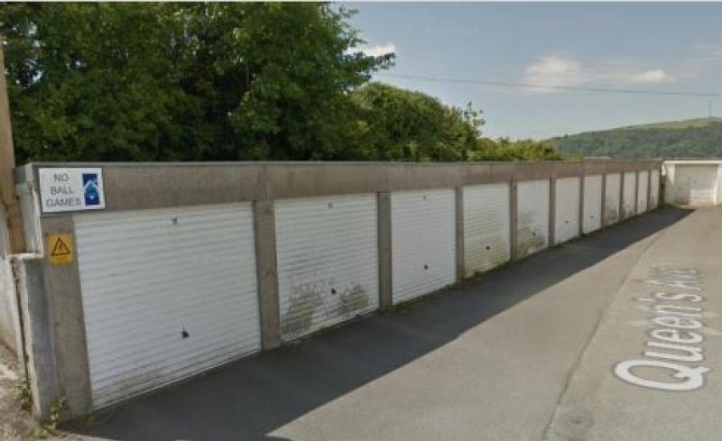The garages in Queen's Street, Ilfracombe, which North Devon Homes wanted to demolish - Credit: Google