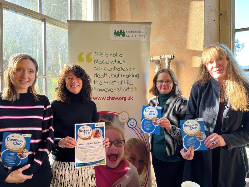 Colleagues from Gilbert Stephens Solicitors in Exeter celebrating joining CHSW’s Business Club - Credit: CHSW