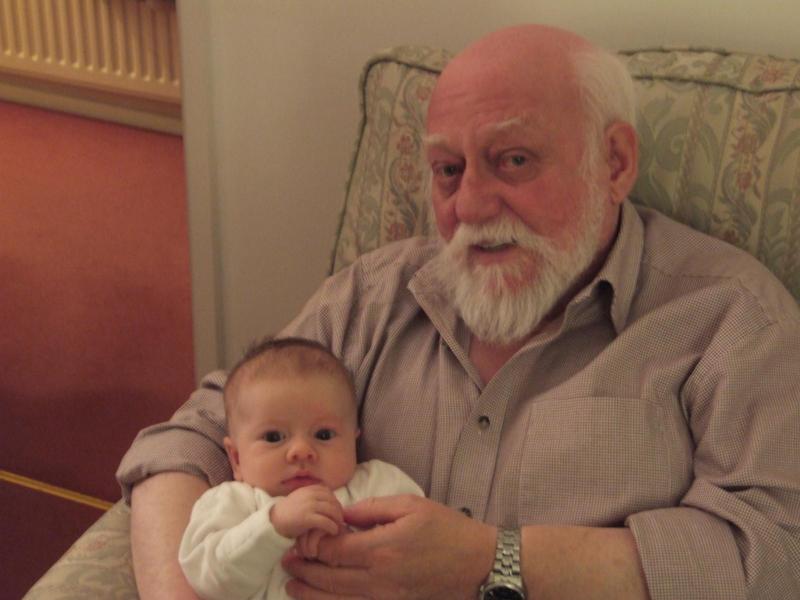 ndg COLUMN ND HOSPICE WK10 Rachel's grandad Jim with her daughter Grace