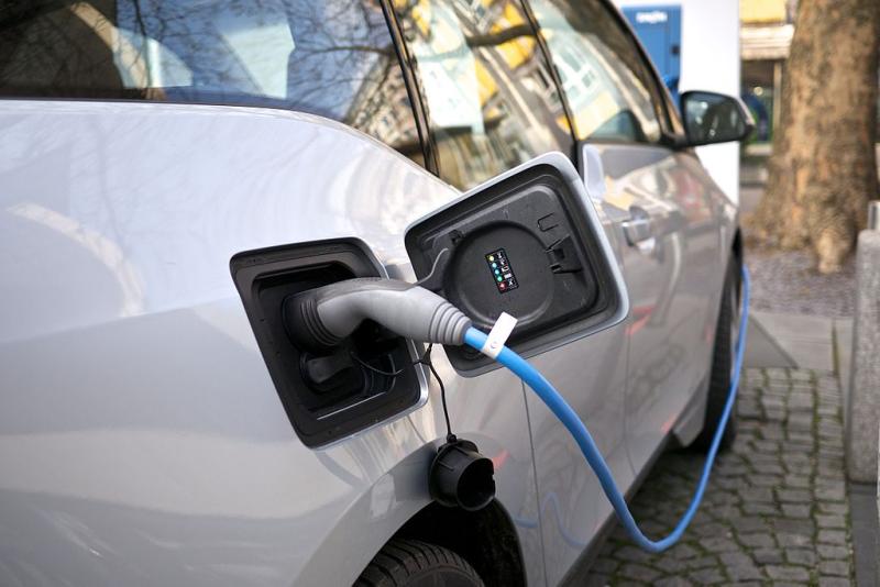 A BMW i3 charging port - Credit: DCC