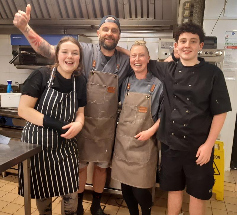 A family affair, the JnJ’s team includes step-daughter Mya (left) and nephew Liam - Credit: Submitted
