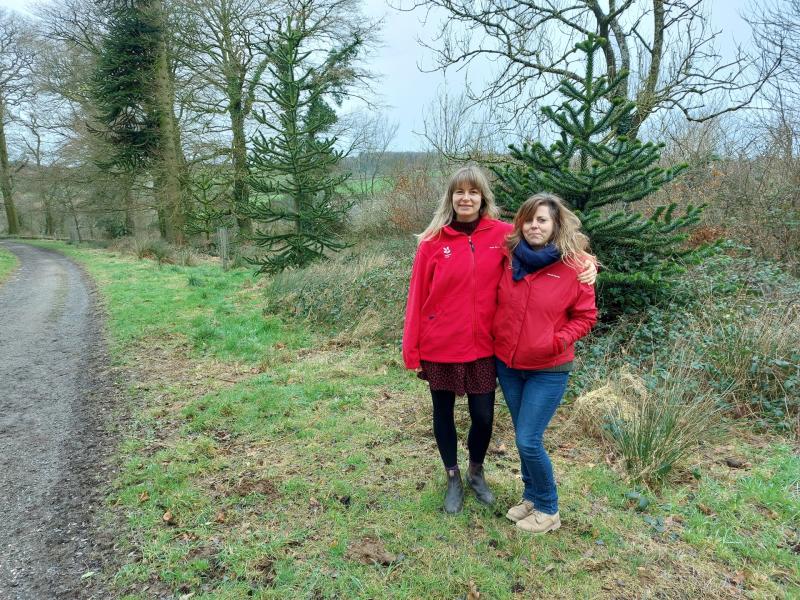 Amy U’Ren and Kate Tregellas, volunteering and community officers for North Devon National Trust