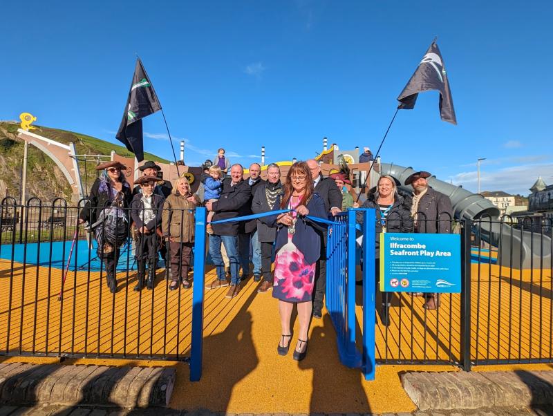 ndg Ilfracombe seafront play area opening credit NDC