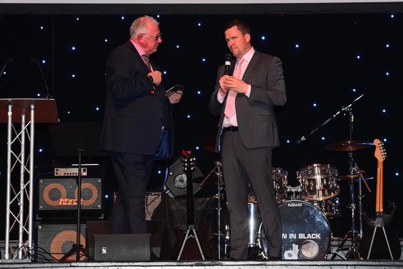 Julian Tagg, President of Exeter City with Gary Caldwell, Manager of Exeter City. Pic from PPAUK