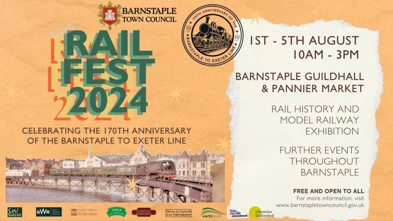 Join North Devon towns' rail milestone celebrations