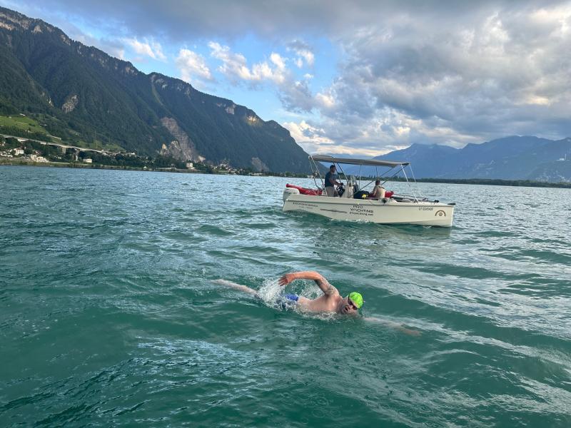 Berrynarbor swimmer breaks 38-year record in Lake Geneva challenge