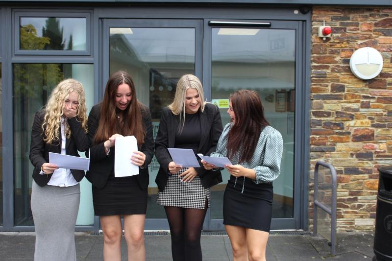 West Buckland Sixth Formers “delighted” with results!
