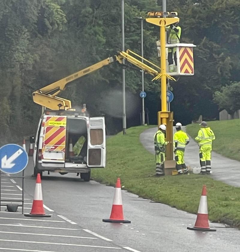 New speed camera installed on local road