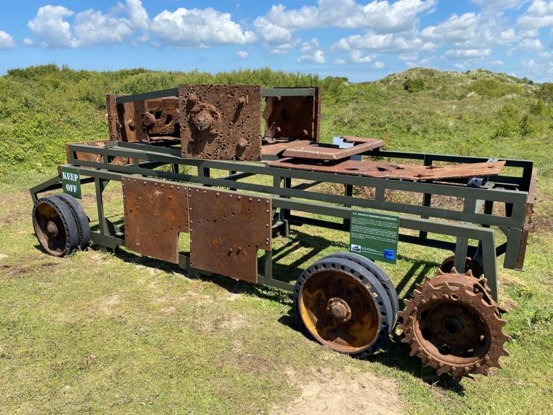 WW2 Tank restored at Braunton Burrows Training Area 