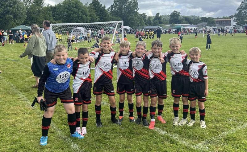 Young footballers at Shamwickshire Rovers