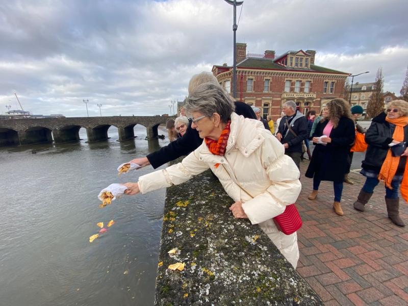 Petals to be scattered on Barnstaple river tomorrow to honour domestic violence victims