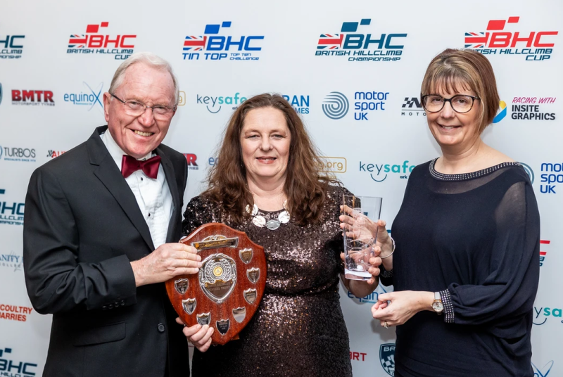BHC Awards - 2025 L-R Peter Isaac - Wiscombe Ltd MD_ Hazel Galbraith_ Sarah Forsyth - Woolbridge MC Chairwoman  Photo - Andrew Doherty Photography