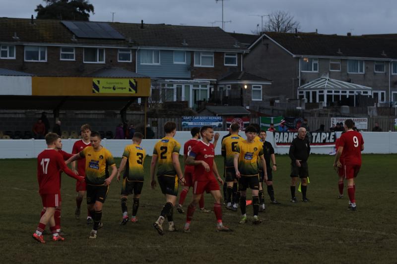 Barnstaple beaten at Torpoint. Pic from Nathan Bennett