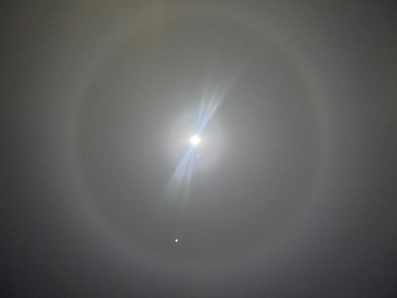 'Lunar halo' moon seen across Devon