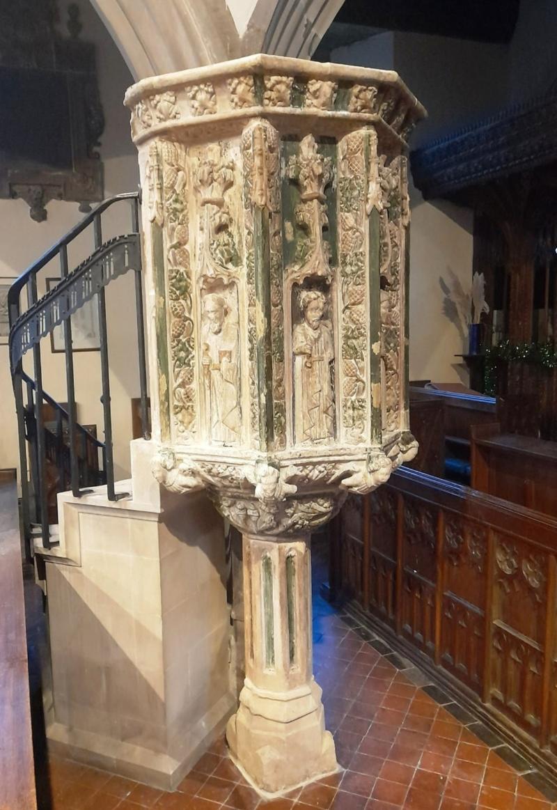 Medieval music marks pulpit restoration at St James Church