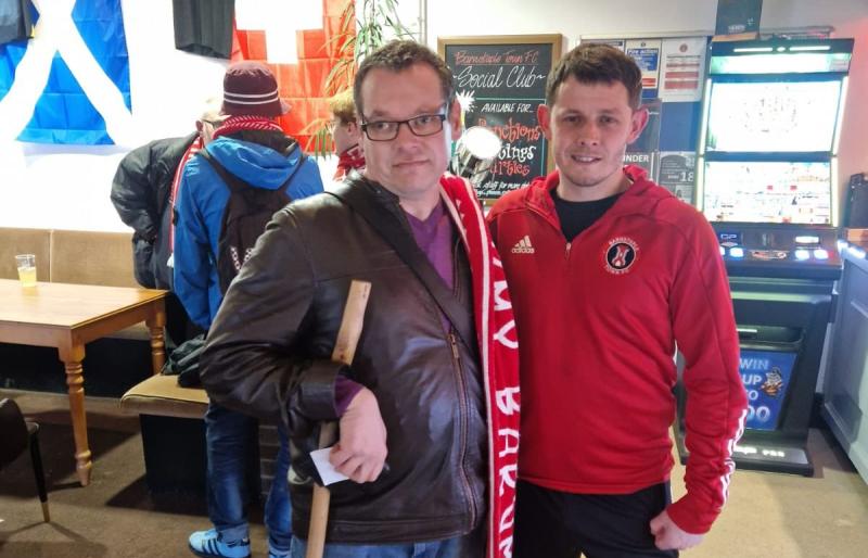 Barnstaple man of the match Billy Hopcroft