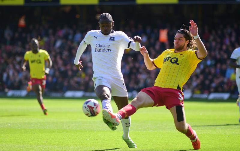 Argyle draw at Watford. Pic from PPAUK