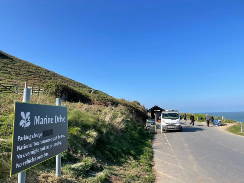 Maintenance begins on car park in Woolacombe after officially being taken over by the National Trust