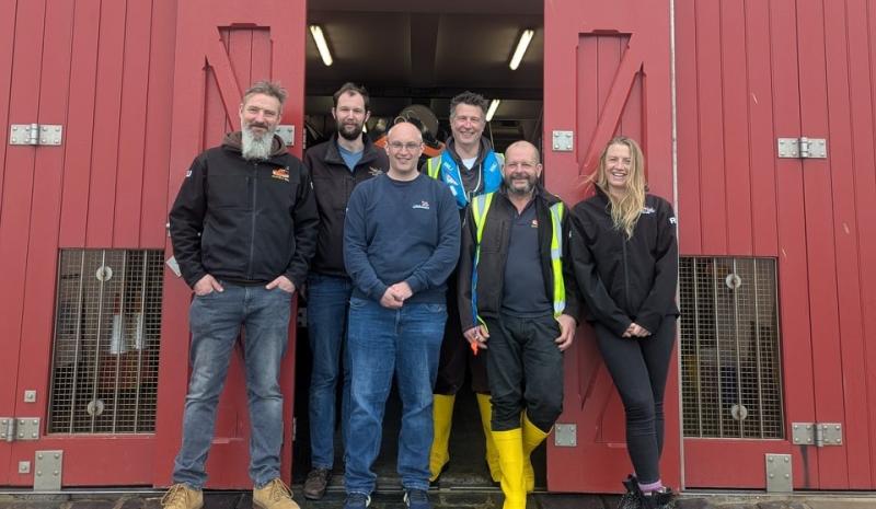 Clovelly RNLI celebrates new qualifications and honours retiring volunteer