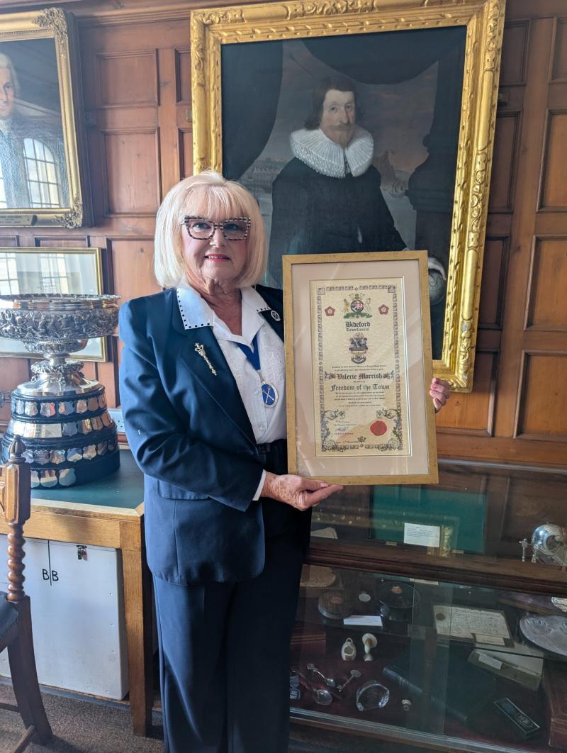 Bideford woman granted Freedom of the Town