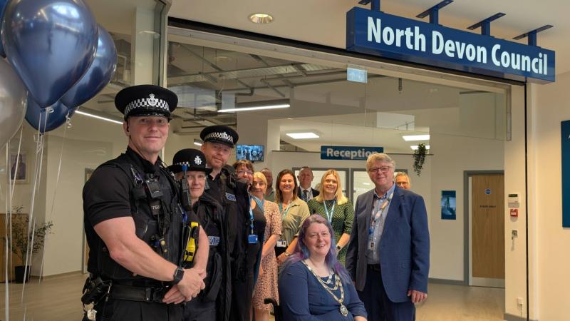 ndg Barnstaple Town Centre Hub opening cropped NDC