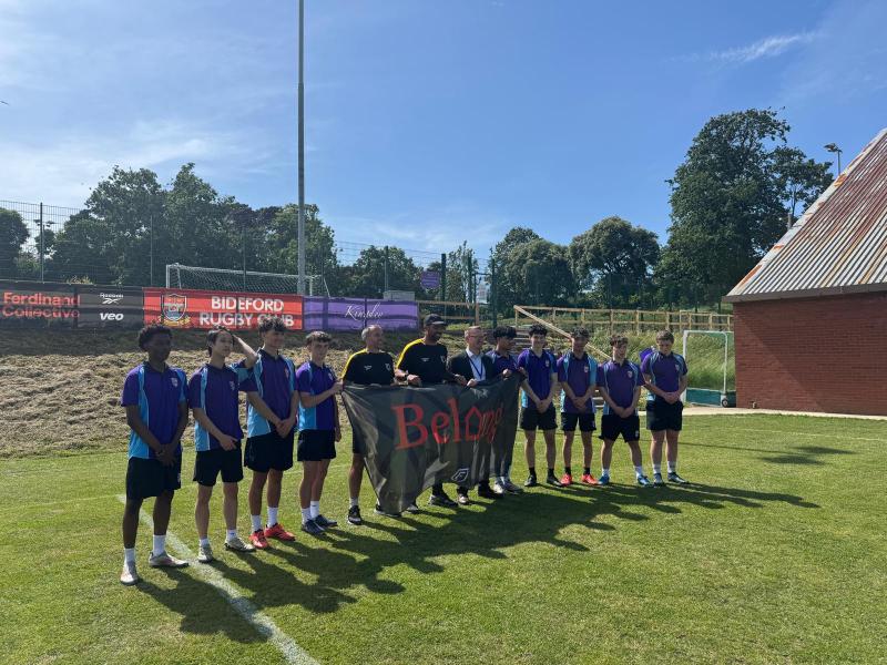Anton Ferdinand visits Kingsley School